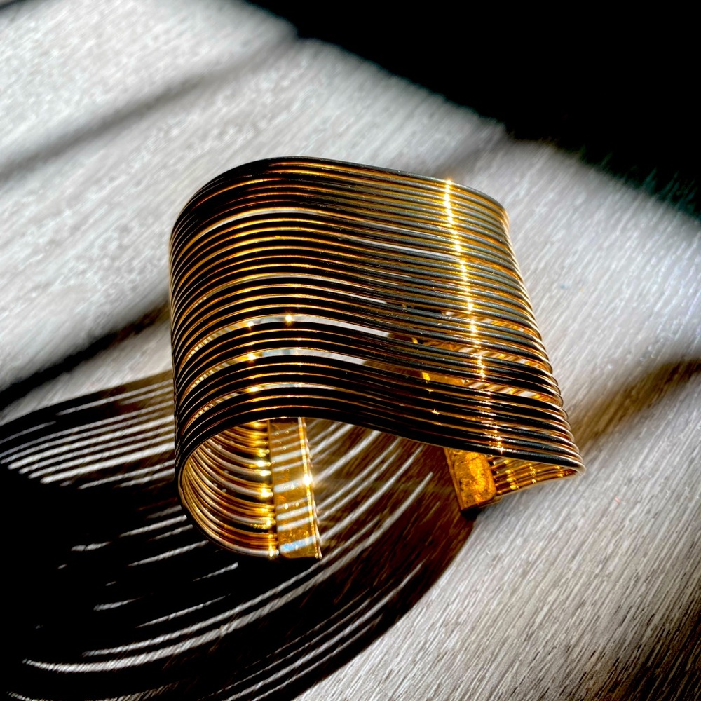 Gold Asymmetrical Bangle